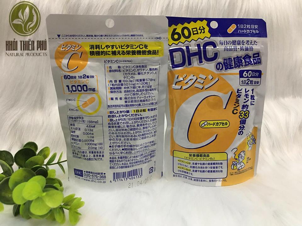 Viên uống DHC bổ sung Vitamin C 120 viên